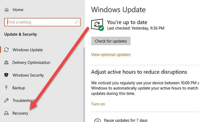 How To Fix Windows 10 Stuck On Just A Moment Loop 85 windows-recovery-setting