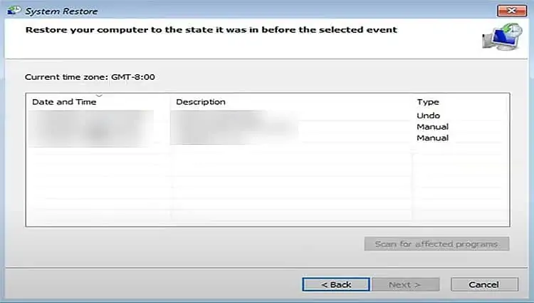 How To Fix Windows 10 Stuck On Just A Moment Loop 96 windows-system-restore-selection
