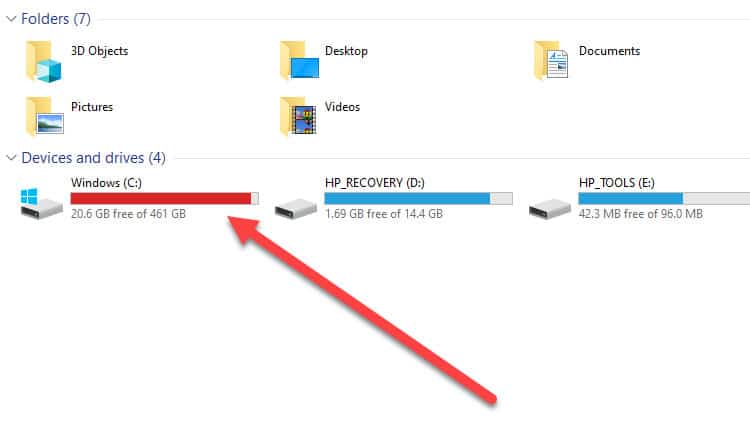 How to Fix C-drive-space