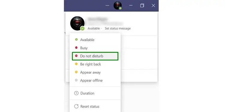 Windows Game Mode On Vs Off - How to turn it On 21 Do-not-disturb-in-teams