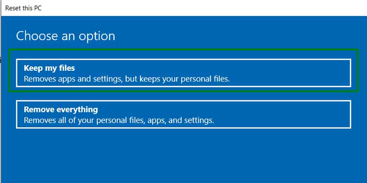 Keep my Files