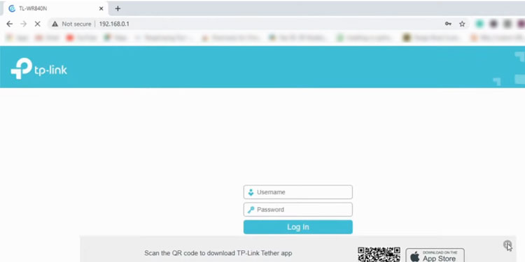 TPLINK Login Page