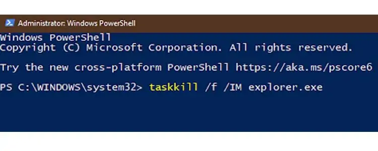 How to Fix Start Button Not Working Windows 44 Task-Kill-Command