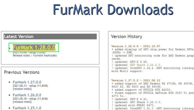 GPU Stress Test FurMark - Detailed Walkthrough 2 furmark-version GPU Stress Test