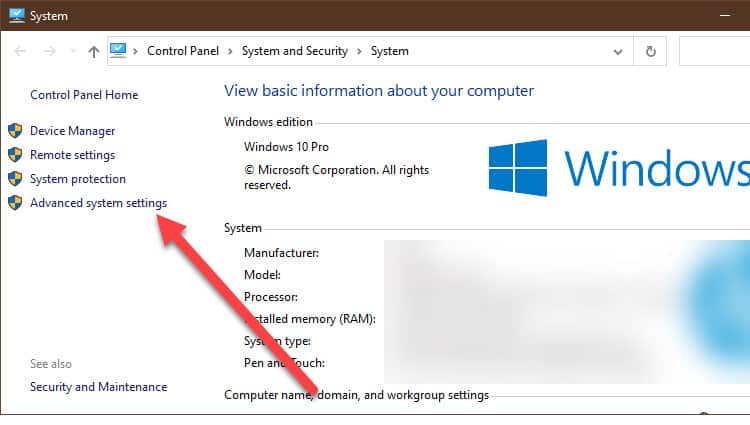 How to Fix windows-system-advanced