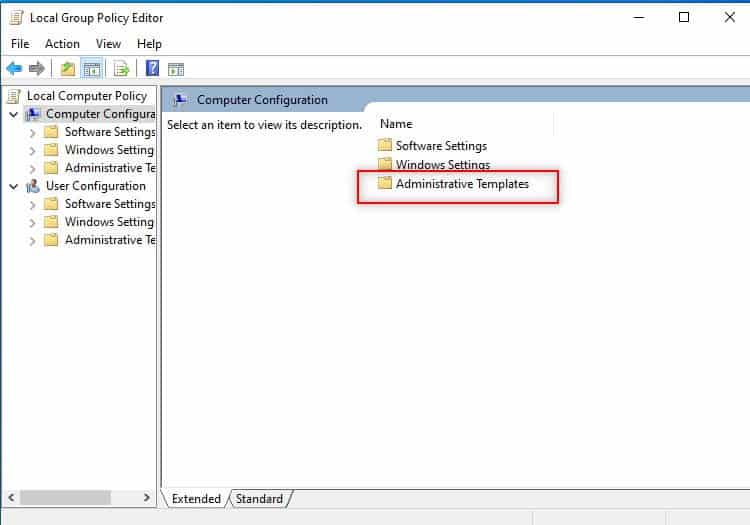 Adminstrative Templates