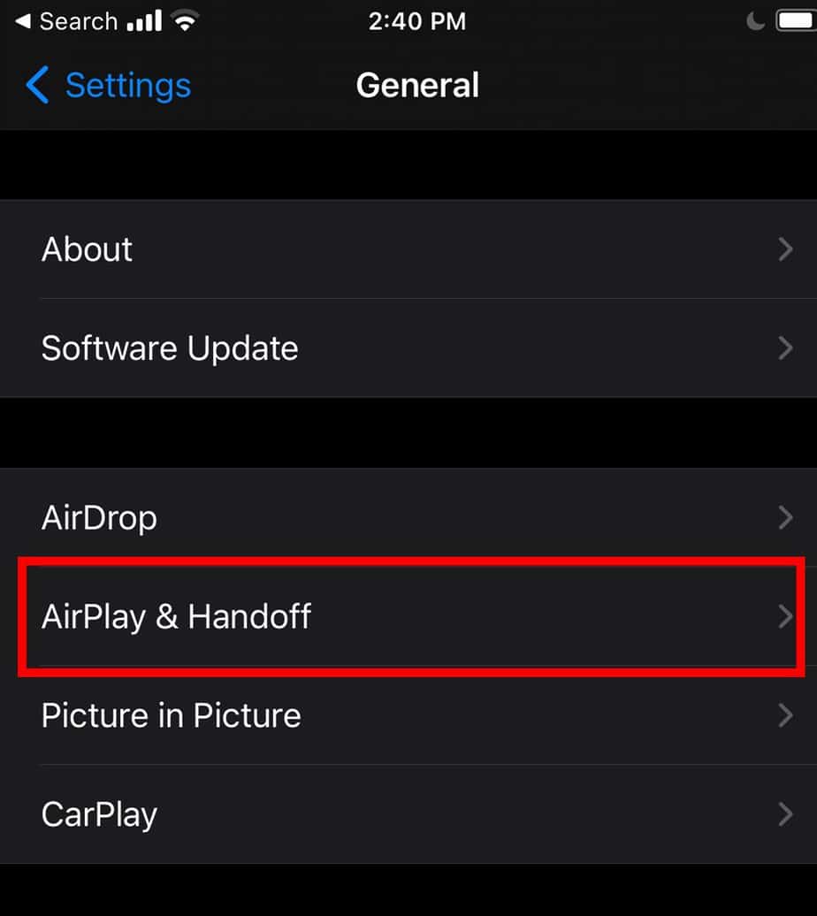 Airplay & Handoff