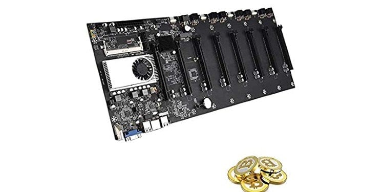 CREAMIC BTC-37 Mining Motherboard - Best Mining Motherboard with Built-in CPU + Fan