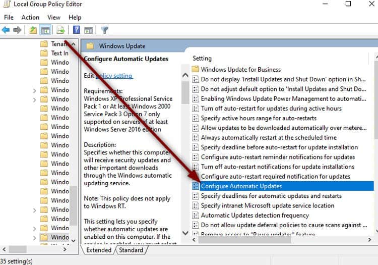 Configure Automatic Updates
