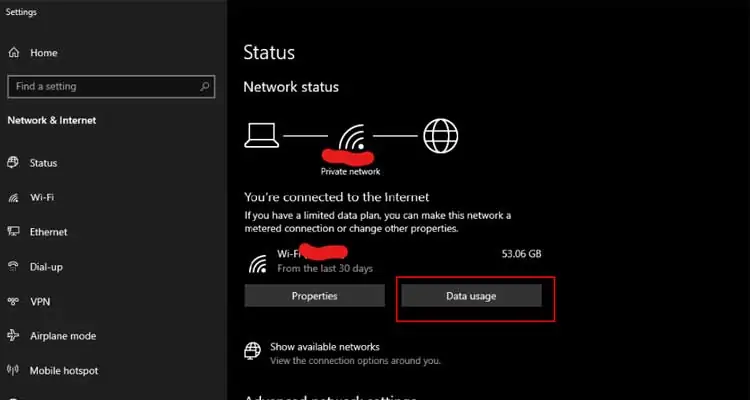 Data-Usage-PC-Settings