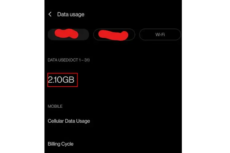 Data-Used-Android
