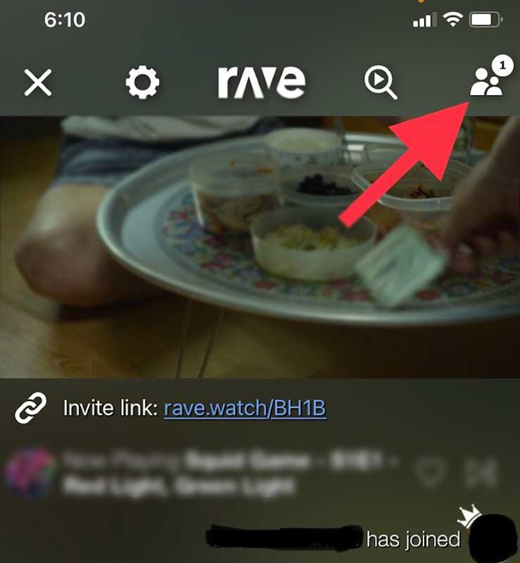 Friend is watching with you