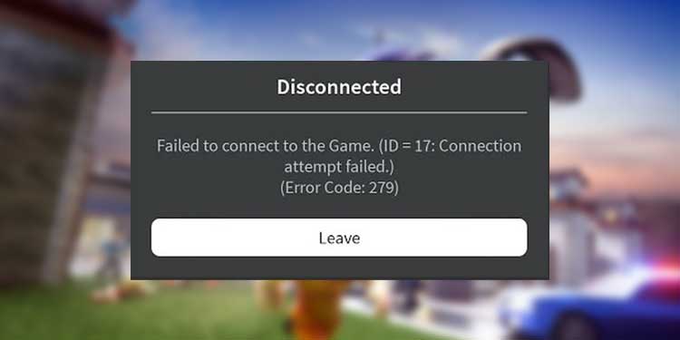 ROBLOX Error Code 279