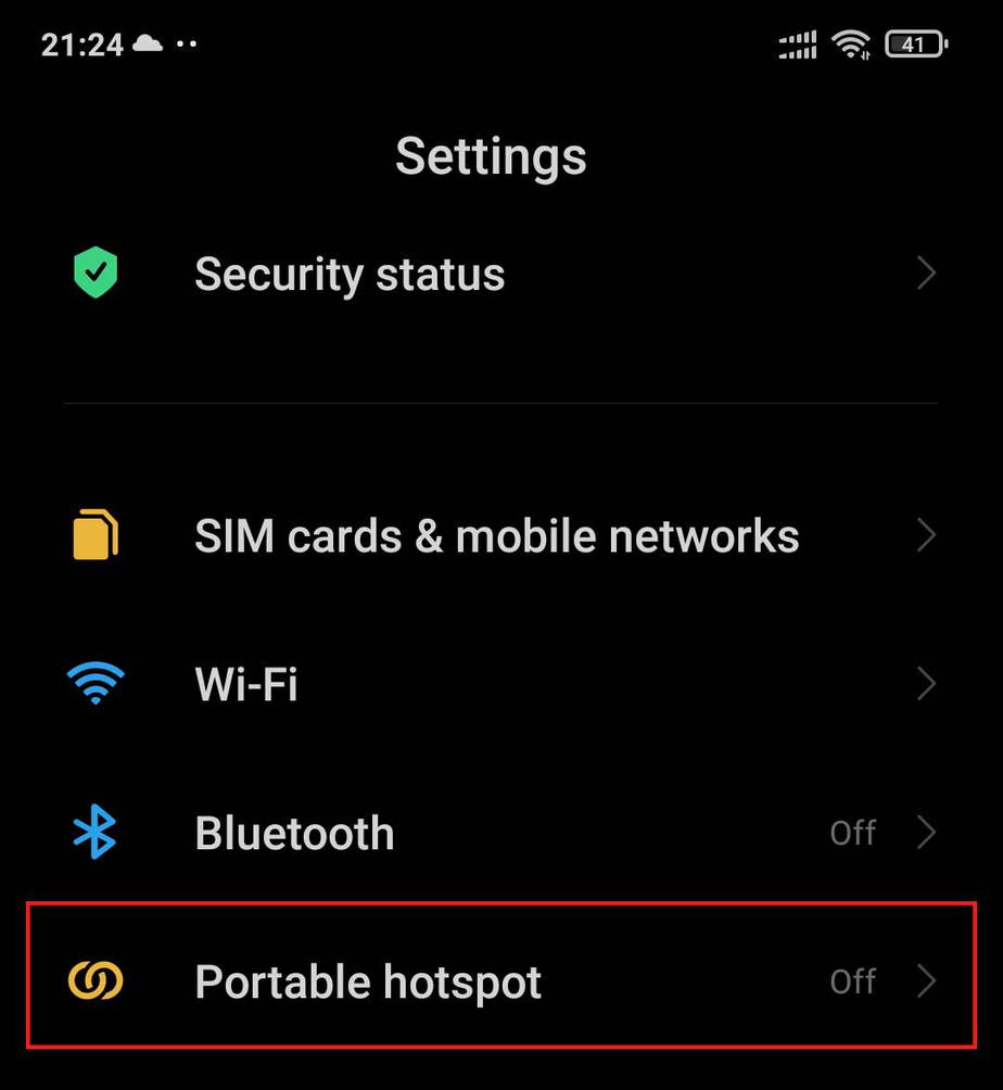 Apri le impostazioni sul tuo Android