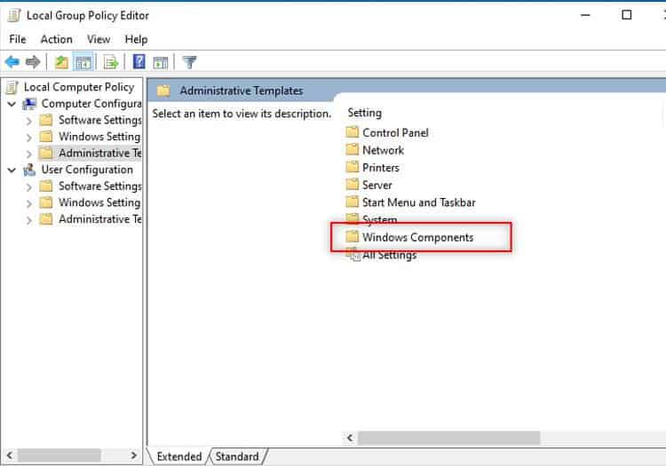 Windows Components