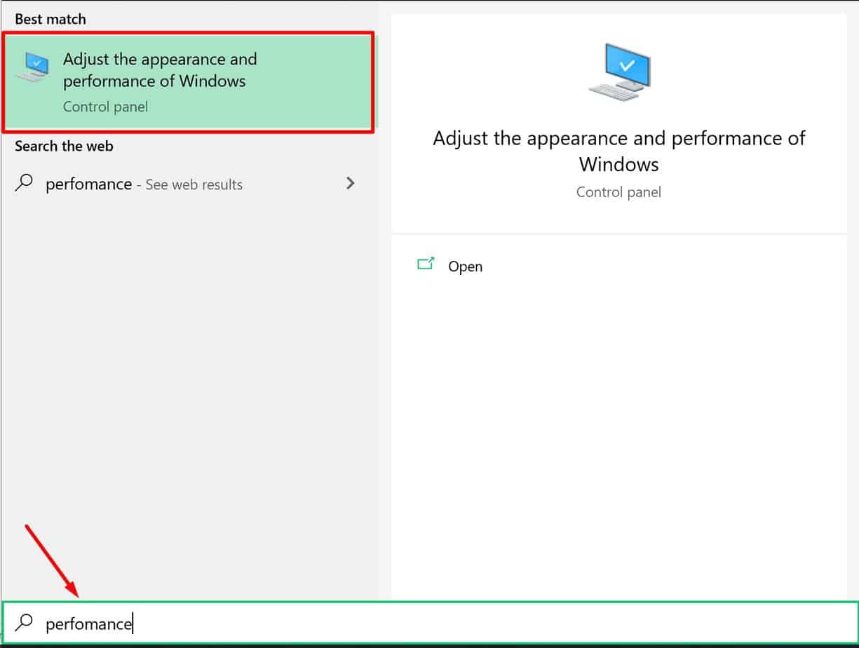 adjust appearence performance of window