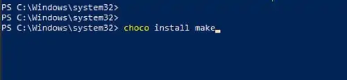 install-choco-make