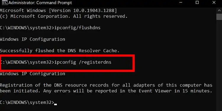 ipconfig-registerdns