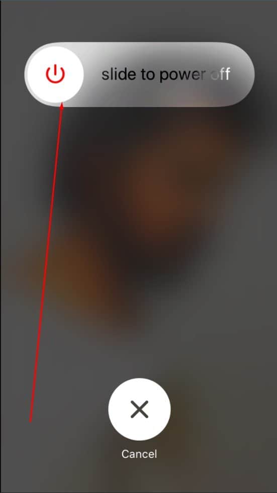  iPhone slide button to power off 