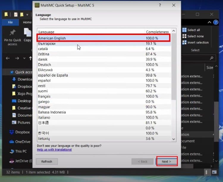 Select Language