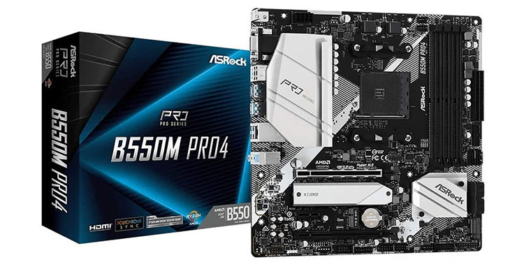 Best Micro ATX Motherboards For 2022 14 ASRock-B550M-Pro4---Best-for-Monochrome-Silver-Build