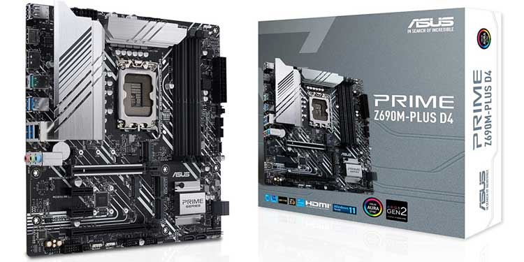 Best LGA 1700 Intel Motherboards in 2022 12 ASUS Prime Z690M-Plus D4 - Best for Micro-ATX Build