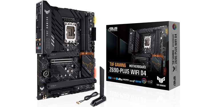 ASUS TUF Gaming Z690-Plus WiFi D4 - Best with DDR4 and PCIe 5.0 Support