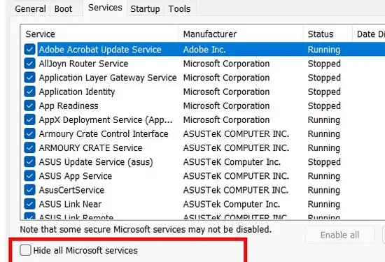 Hide-Microsoft-Services