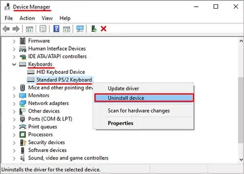 Keyboard-driver-uninstall