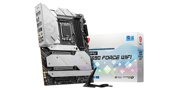MSI-Z690-Force---Best-Z690-Motherboard-for-White-Silver-PC-Build