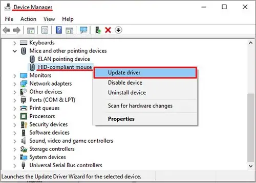 Update-mouse-driver