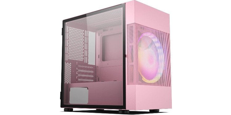 Vetroo M01 Compact - Pink Micro ATX case