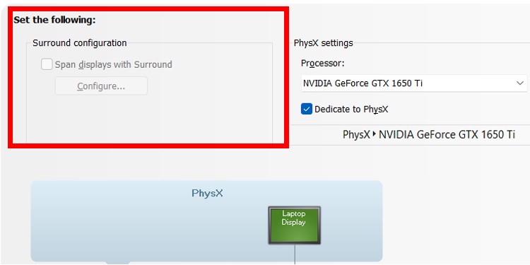 configure in nvidia display