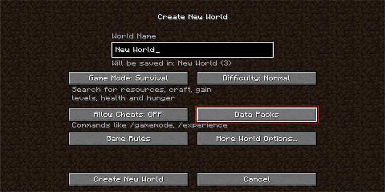 data packs