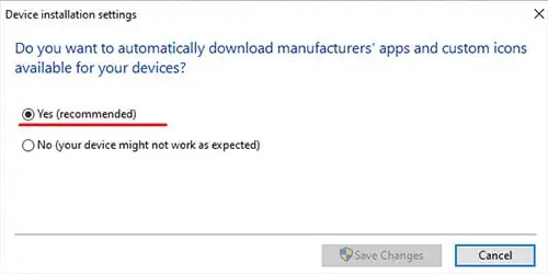 device-isntallation-settings