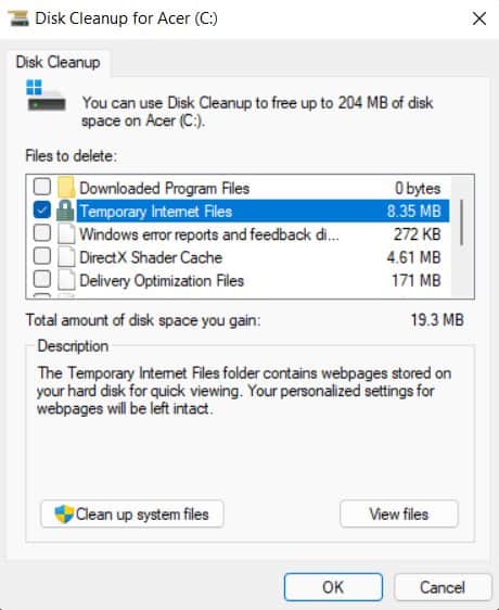 disk cleanup 2