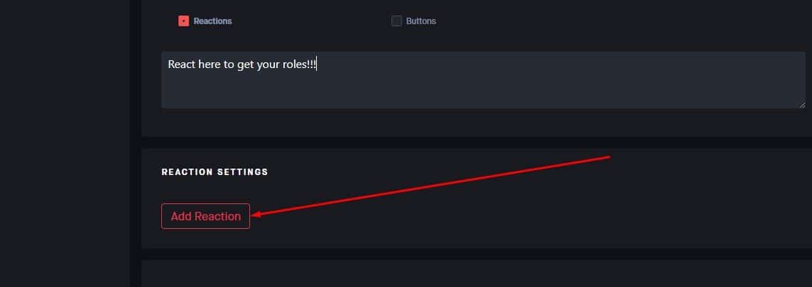 dyno dashboard select add reaction