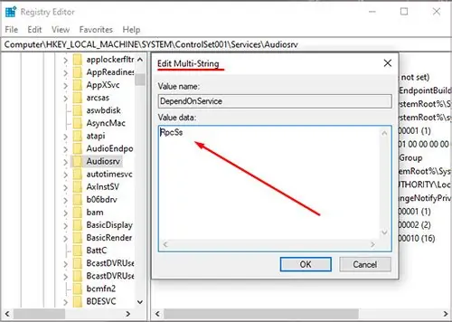 How to Fix Audio Service Not Running 46 edit-audiosrv