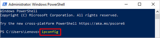 ipconfig