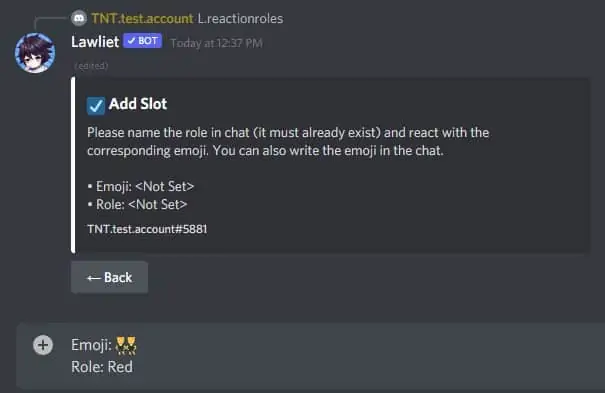 How to Make Reaction Roles on Discord 98 lawliet-add-slot-options