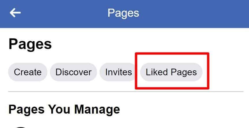 liked pages