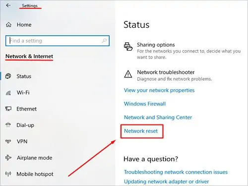 network-reset