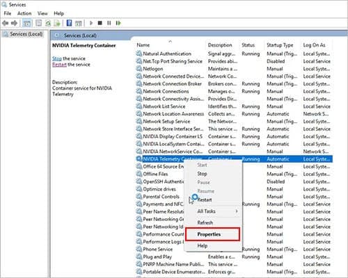 nvidia-telemetry-container-properties