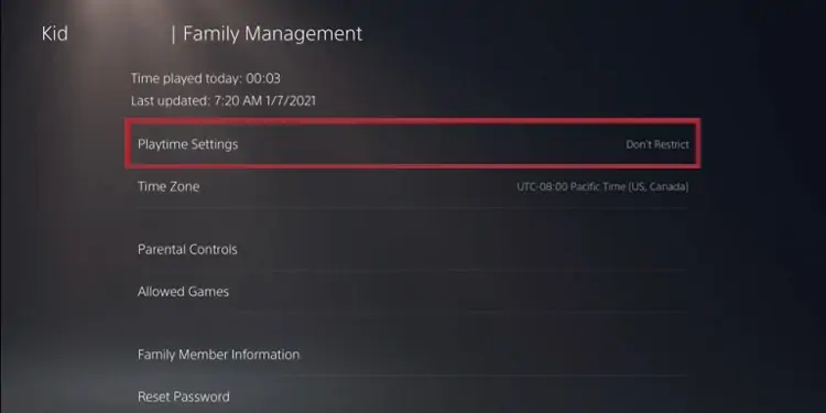 How to Check Hours Played On PS5/PS4? 33 playtime-for-your-childe-ps5