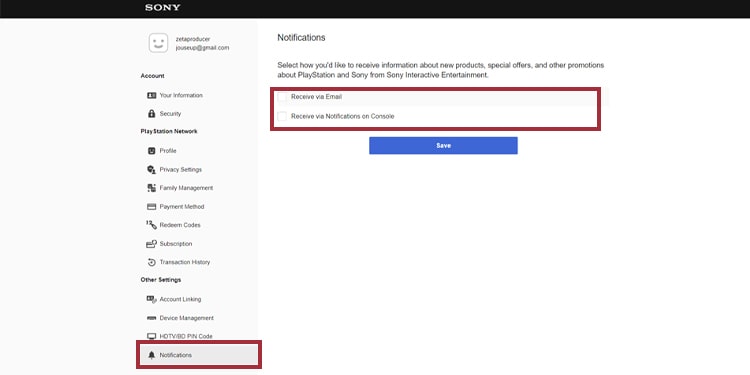 psn notifications