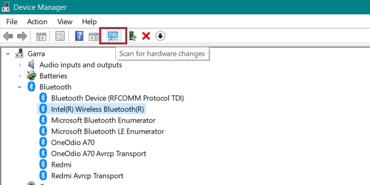scan hardware changes scan hardware changes