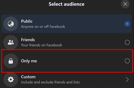 select-only-me