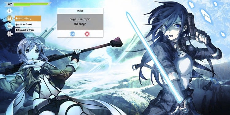 sword art online anime games