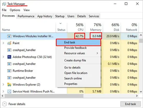 Does Your Computer Keeps Freezing Randomly? 9 Fixes to Try 24 task-manger-endtask