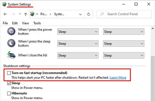 Keyboard Not Working on Windows 11? Here’s How to Fix It 33 turn-on-fast-startup